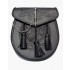 Embossed Leather Semi Dress Pin Lock Sporran