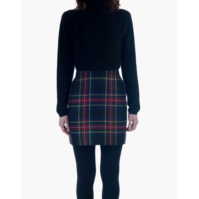 Black Stewart Mini Tartan Kilt & Skirt-Taran Skirt For Women-LibertyKilts