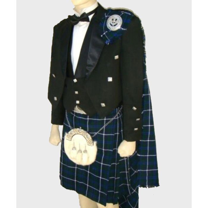 Scottish Prince Charlie Jacket, Vest & Kilt outfit set - Prince Charlie ...