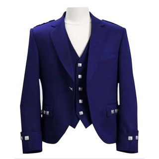Blue Argyll Jacket And Vest - Liberty Kilts