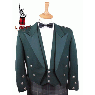 Bottle Green Prince Charlie Jacket & Waistcoat
