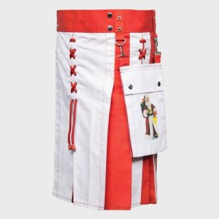 Fashion Hybrid Utility Kilt For Santa Claus - Speical Kilt For Santa Claus - Liberty Kilts
