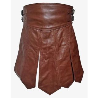 Genuine Leather Gladiator Kilt