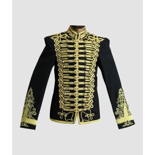 Hussars Military Dolman Gilt Braid Collar Aiguillette Jackets Coats Vests - Liberty Kilts