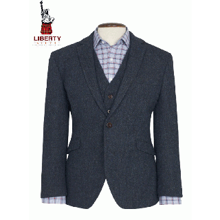 Premium Men's Tweed Liberty Jacket With Waistcoat