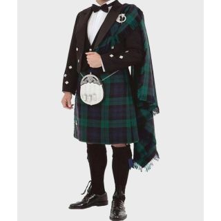 Prince Charlie Outfit With Black Watch Tartan Kilt