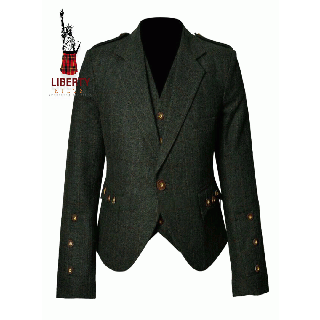 Trendy Scottish Tweed Argyle Kilt Jacket With Waistcoat– Liberty Kilts